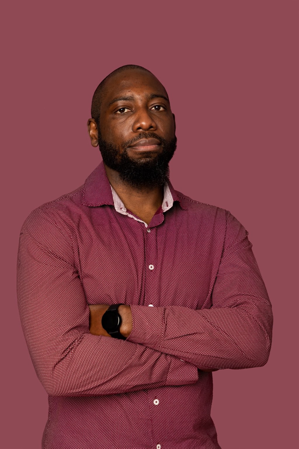 Portrait of Lightning Performance Track Club jumps and hurdles coach Jason James